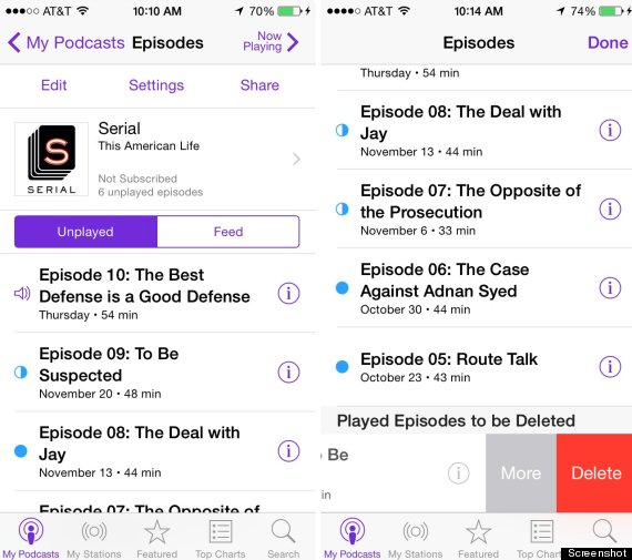 podcasts app