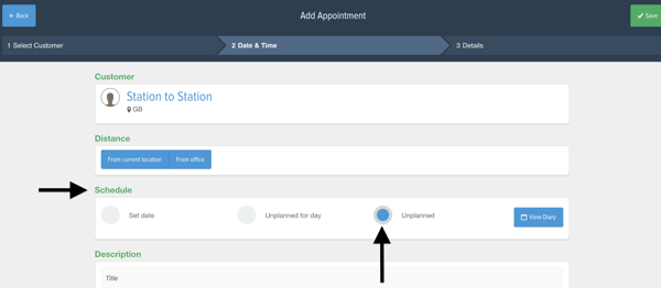 Powered Now, unplanned appointments