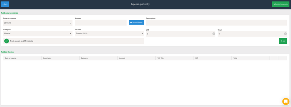 Powered Now, expenses and supplier invoices