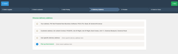 Powered Now, purchase order