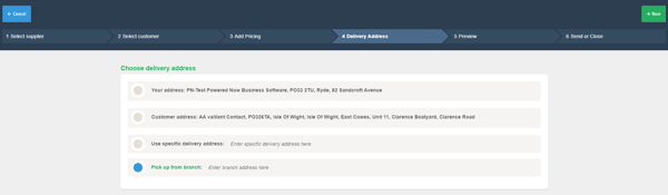 Powered Now, Creating a Purchase Order From a Quote