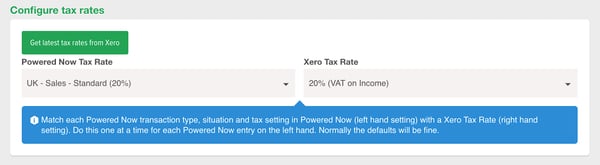 Powered Now, xero integration
