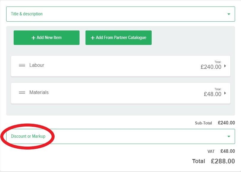 How to Apply a Markup