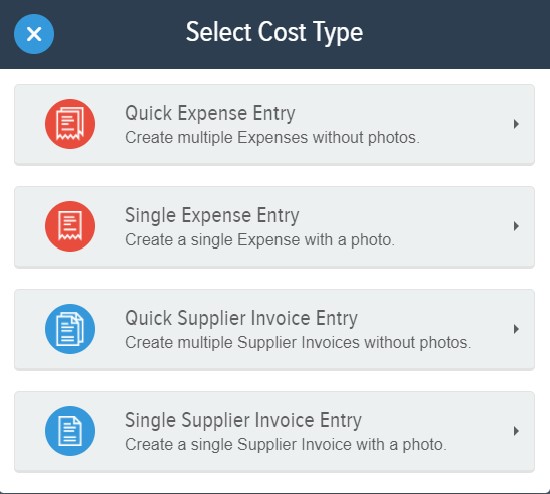 select cost type
