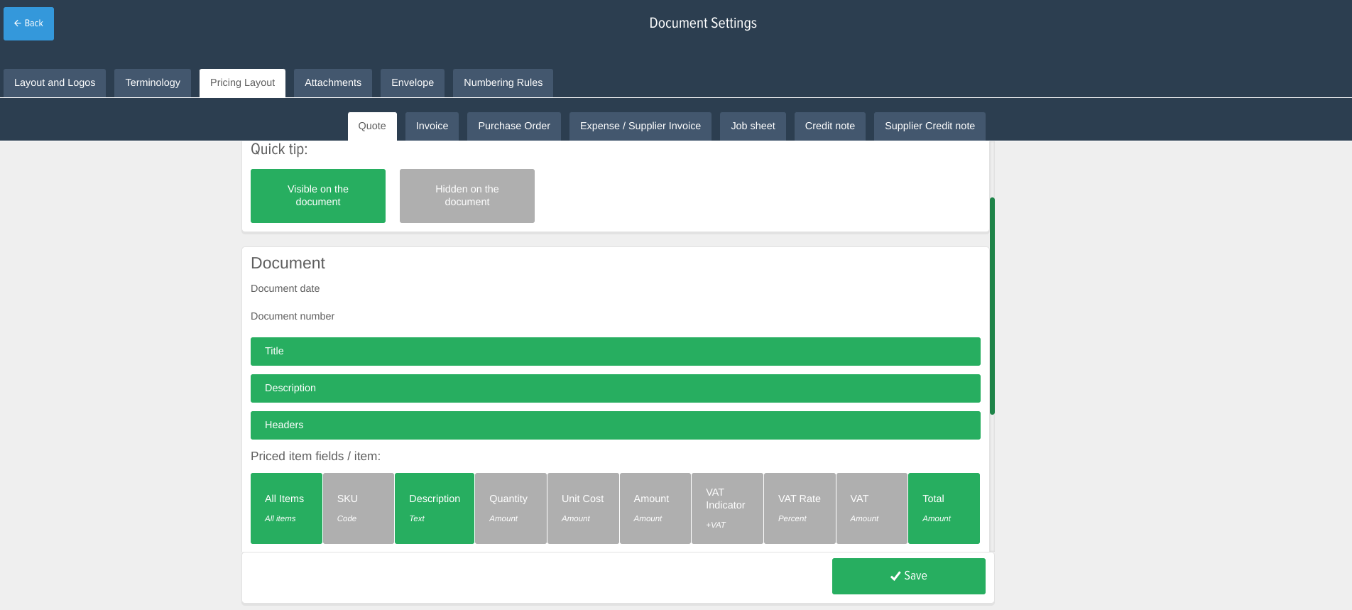 powered now document type