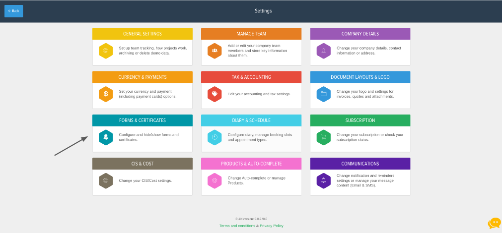 powered now forms and certificates